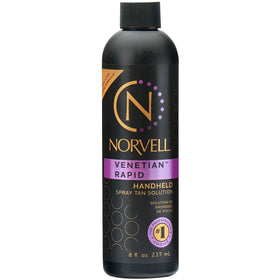 Norvell Venetian One front label showing professional tan solution and benefits