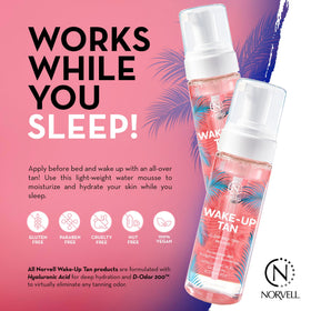 Norvell application mitt demonstrating streak-free blending benefit