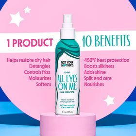 Not Your Mother's fine mist spray in action for even application and heat protection