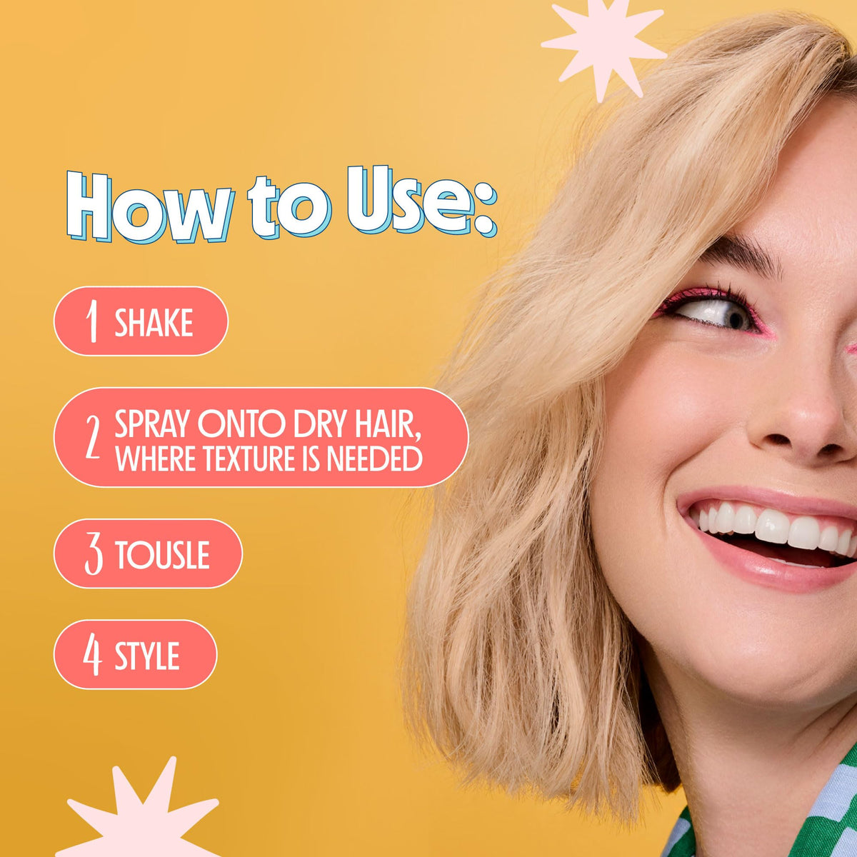 Not Your Mother's before and after hair photos highlighting added texture