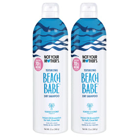 Not Your Mother's front packaging showing two jumbo dry shampoo cans and label benefits