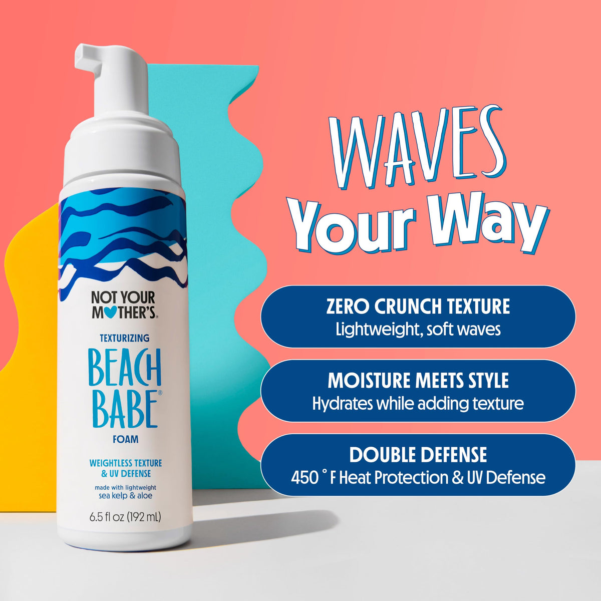 Not Your Mother's finished dry hair showing touchable beachy texture