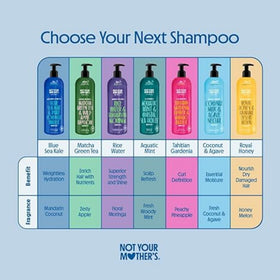Not Your Mother's bottles side label highlighting ingredient claims and clarity benefit