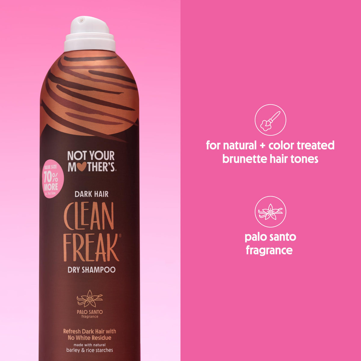 Not Your Mother's label detail highlighting ingredients and aluminum-free benefit