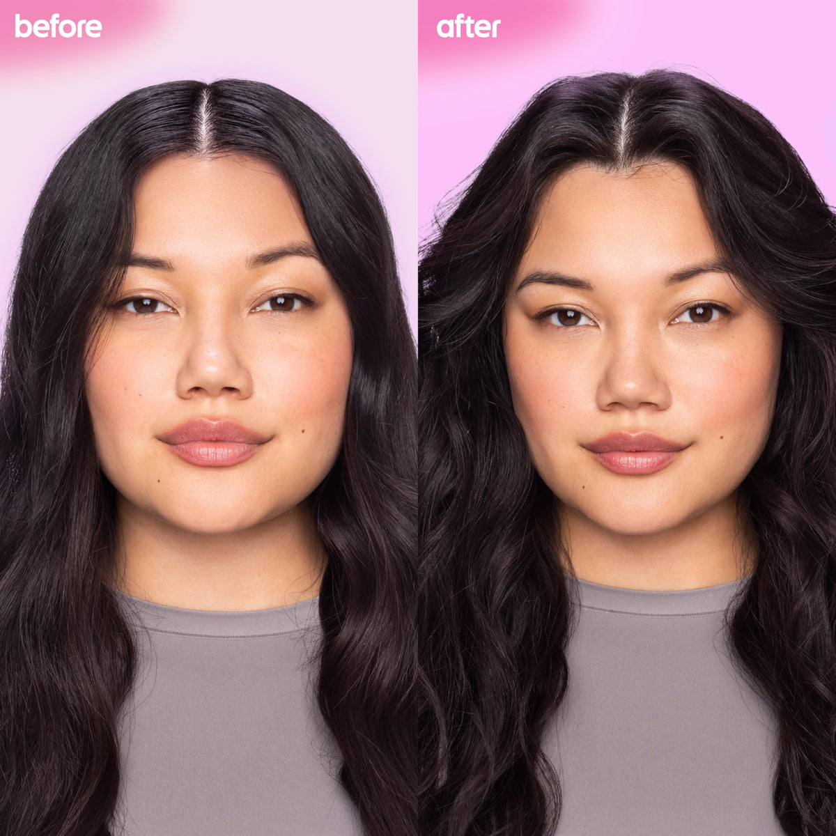Not Your Mother's powder texture swatch showing tinted starch blend benefit
