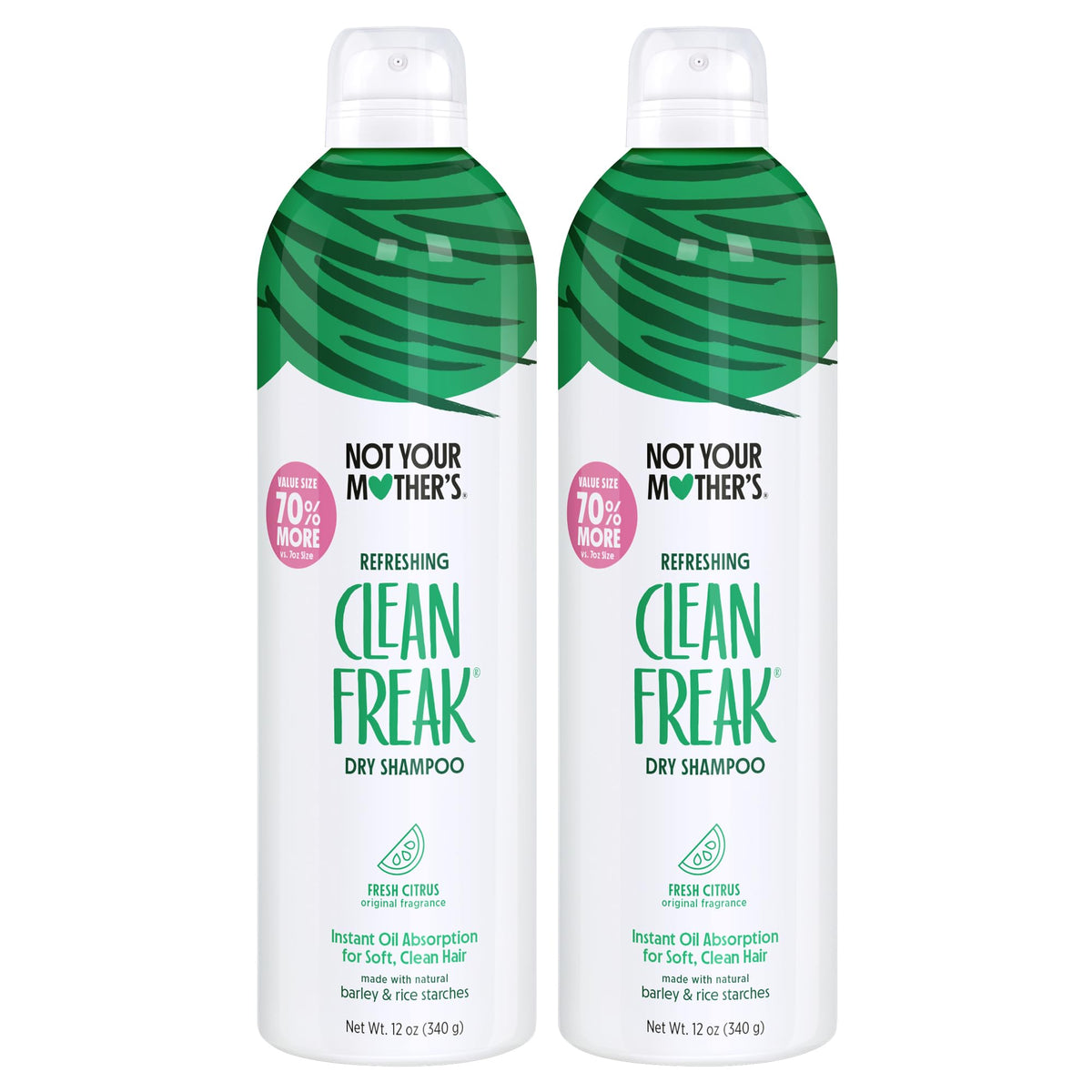 Not Your Mother's front packaging showing twin jumbo cans and benefits