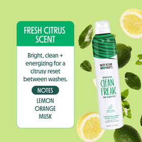 Not Your Mother's applying spray to roots with fingertip massage for instant volume