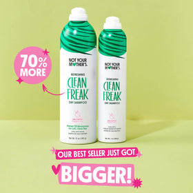 Not Your Mother's visible fine spray mist showing quick oil absorption