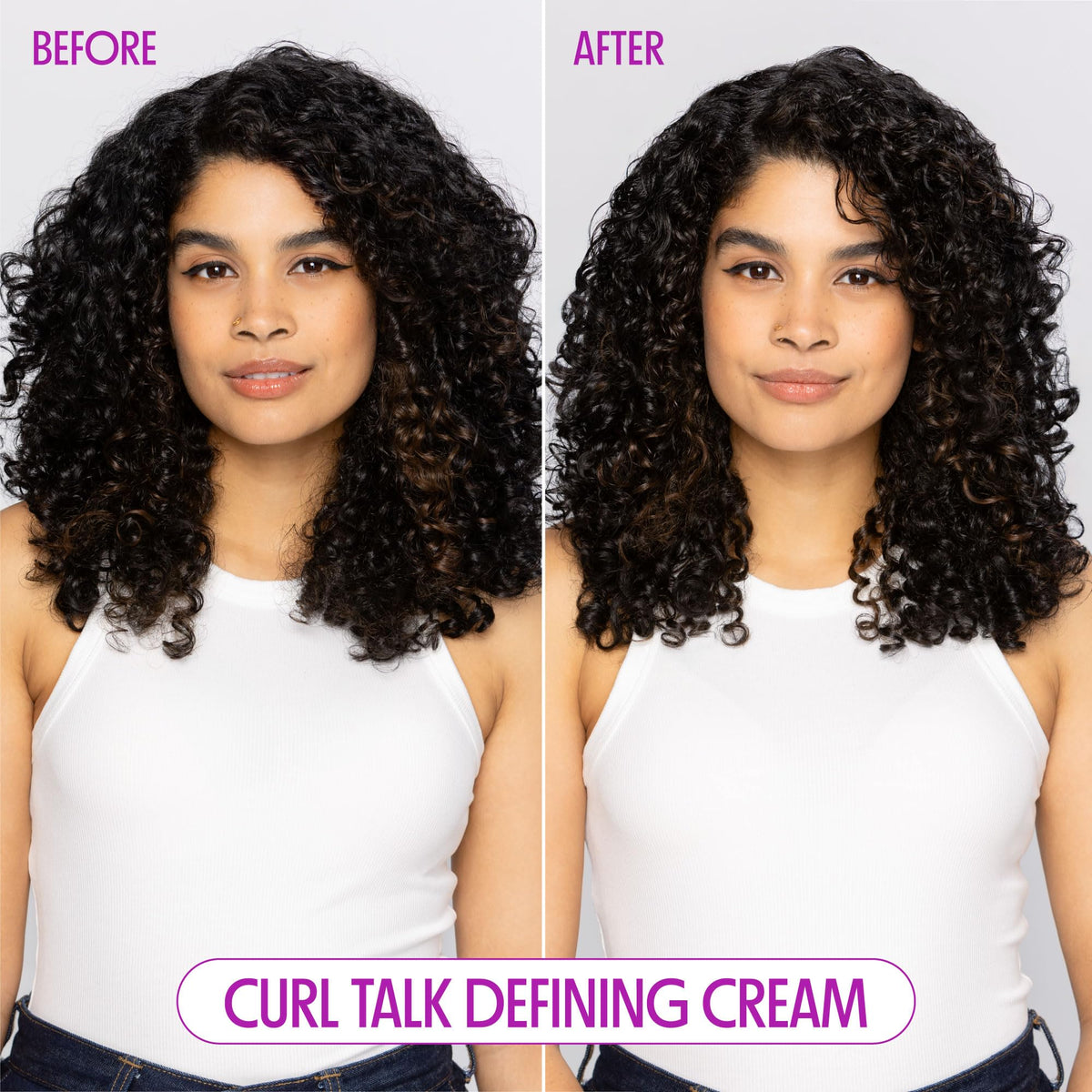 Not Your Mother's defining cream on palm demonstrating smooth moisturizing feel