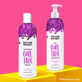 Not Your Mother's back label with ingredient list highlighting Rice Curl Complex benefits