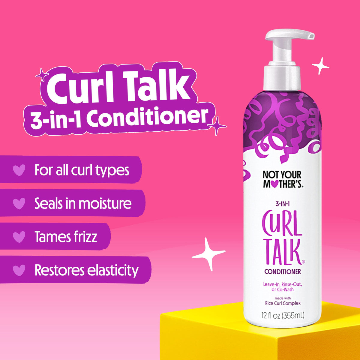 Not Your Mother's conditioner cream texture close-up showing lightweight hydration benefit