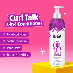 Not Your Mother's conditioner cream texture close-up showing lightweight hydration benefit