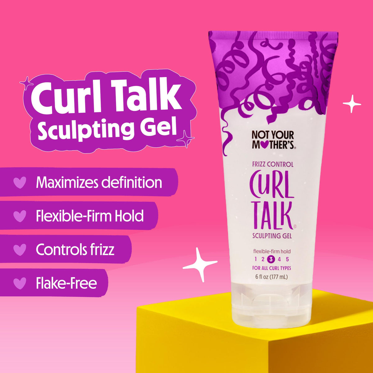 Not Your Mother's Rice Curl Complex visual with rice and amino acids ingredients