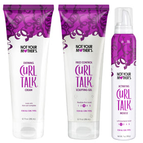 Not Your Mother's kit front packaging showing three products and benefits
