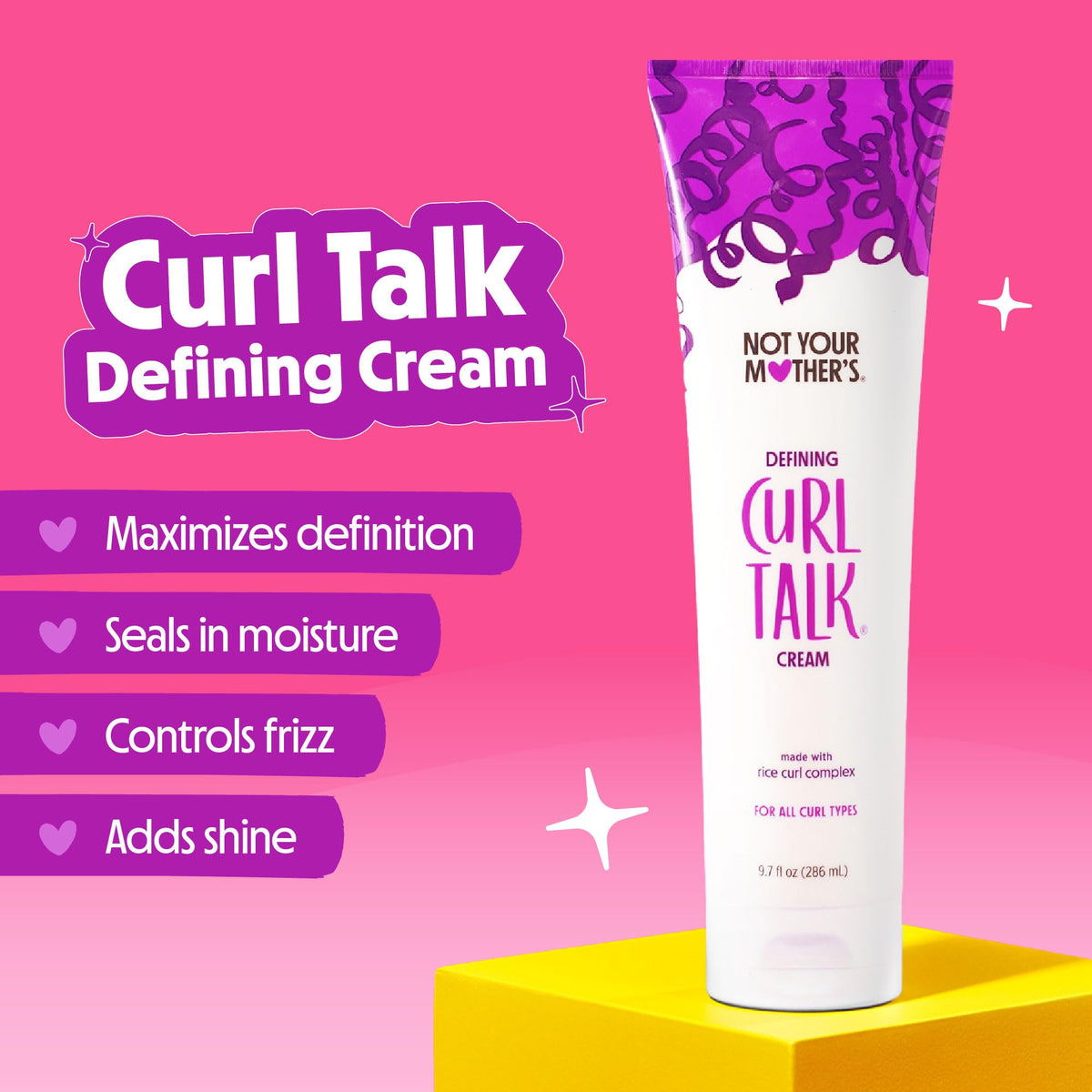 Not Your Mother's defining cream texture close-up for smooth curl definition
