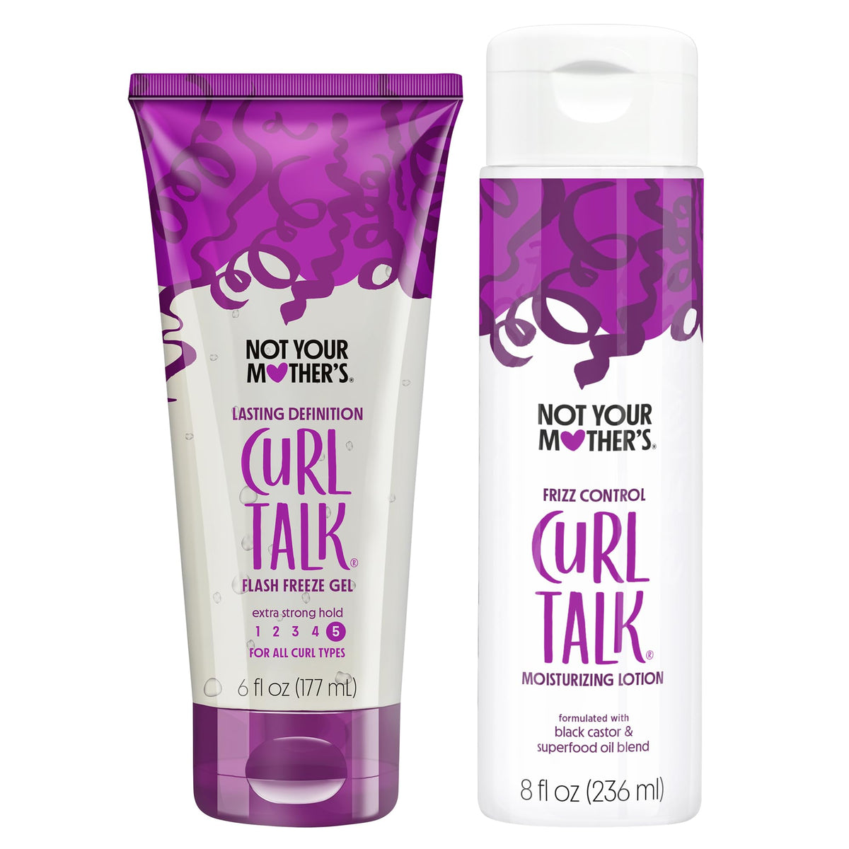 Not Your Mother's Flash Freeze Gel front label showing strong hold benefits