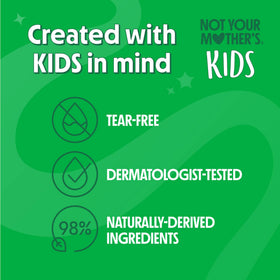 Not Your Mother's bottle back label close-up showing ingredient transparency and safety