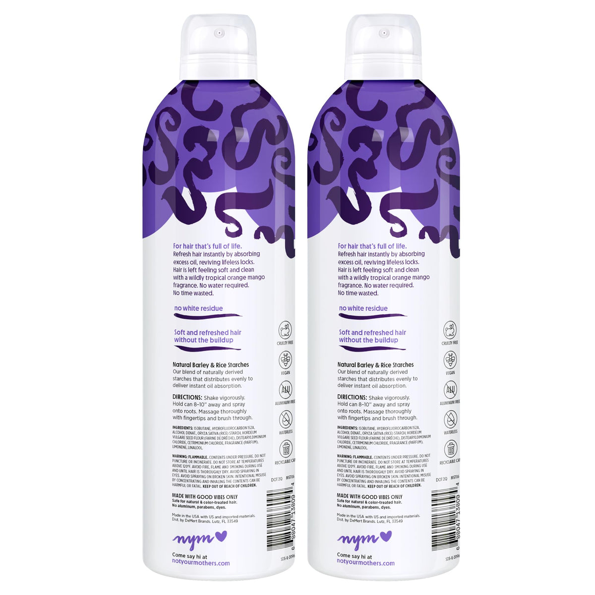 Not Your Mother's boxed 2-pack conveying value size and ideal sharing or storage