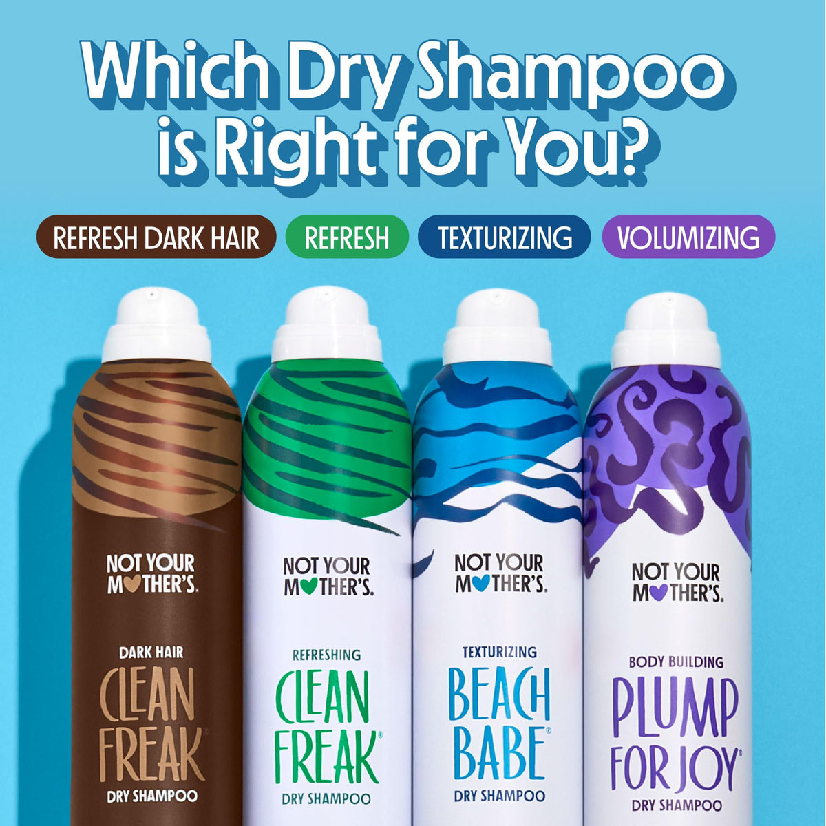 Not Your Mother's used by person styling hair to restore body and clean feel