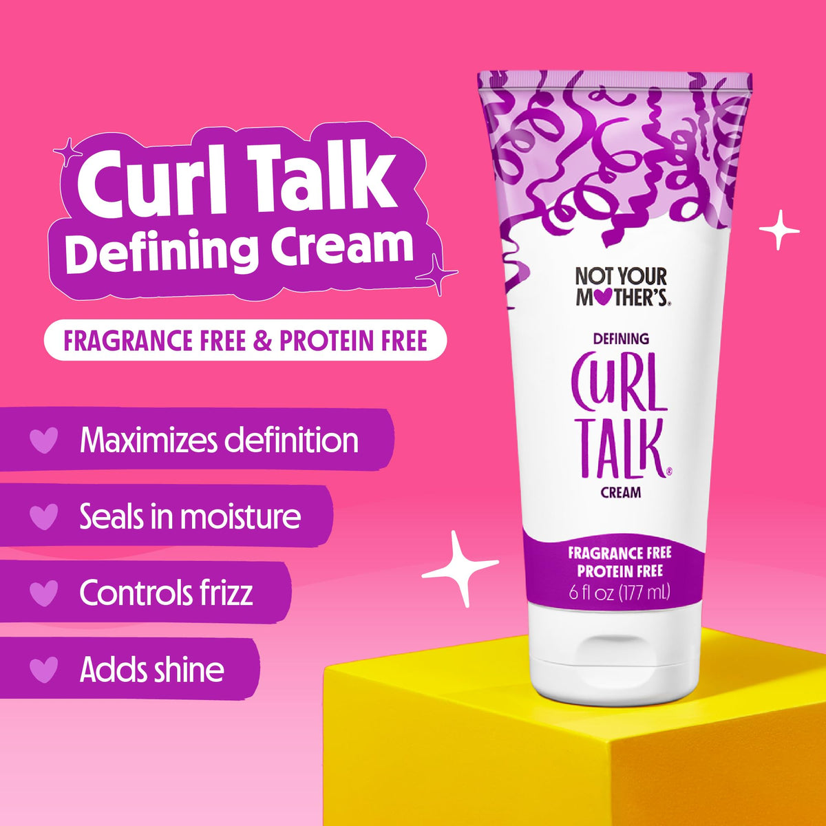 Not Your Mother's sculpting gel close-up on pump highlighting easy dispensing