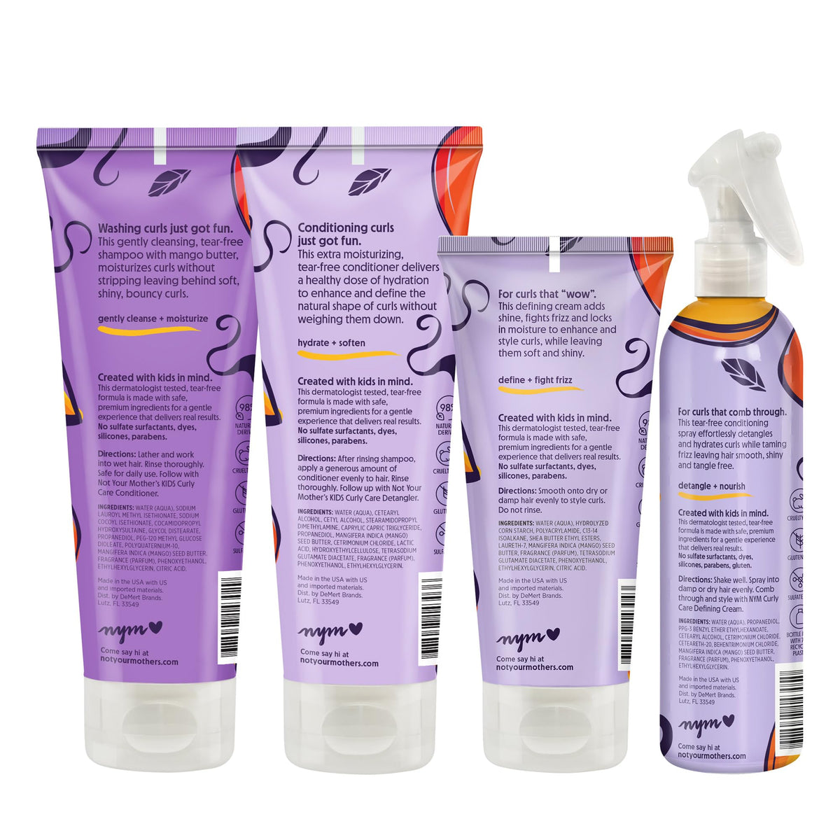 Not Your Mother's bottles beside a ruler to show product size and travel-ready benefit