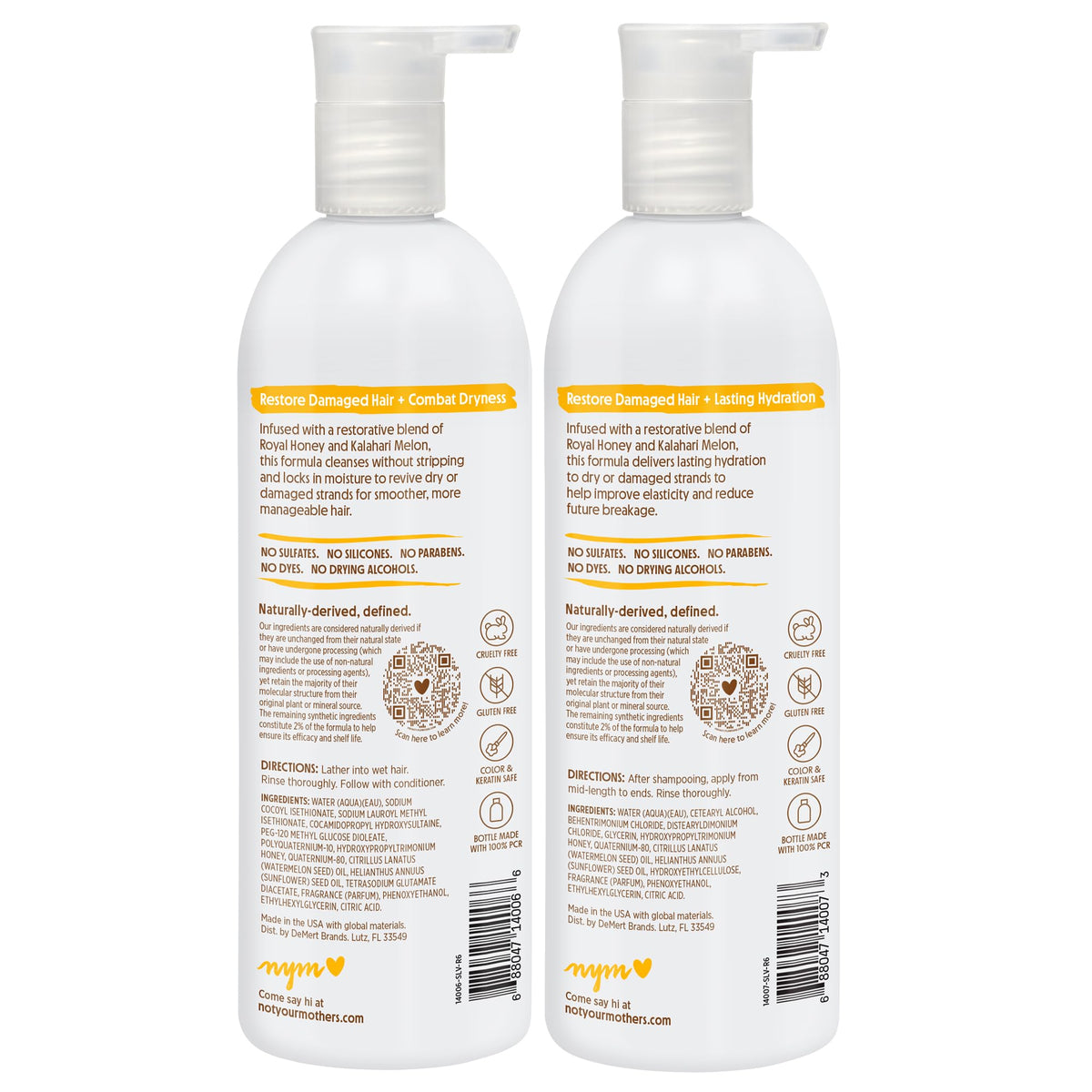 Not Your Mother's bottles in hand showing 15.2 fl oz scale