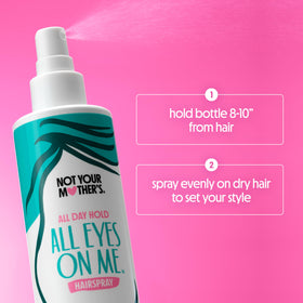 Not Your Mother's mist applied to finished blowout showing smooth shine