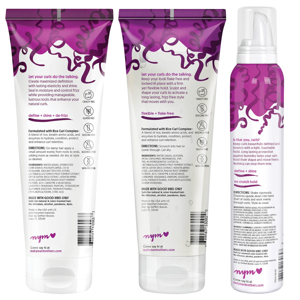 Not Your Mother's styling routine in bathroom demonstrating easy application