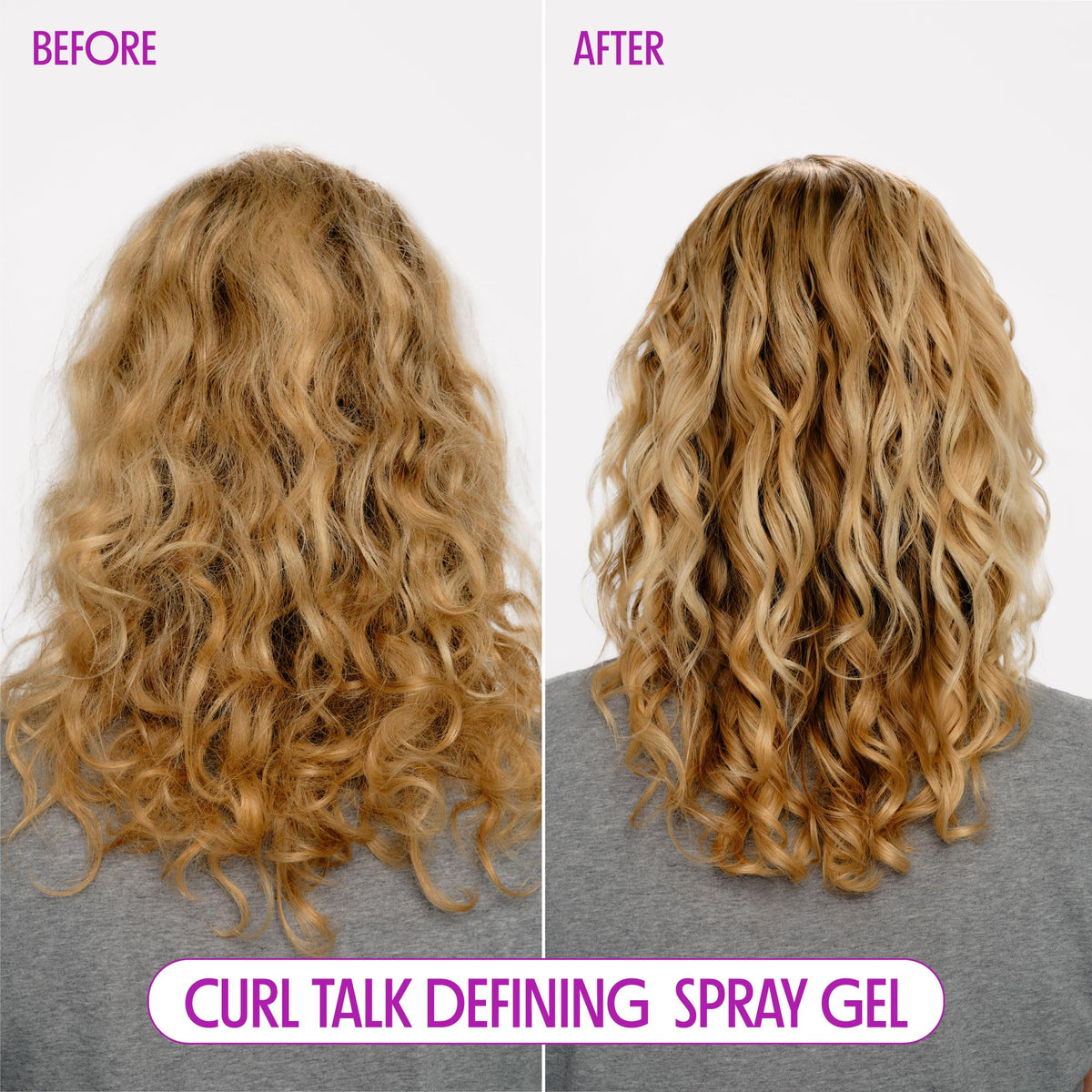 Not Your Mother's spray gel texture close-up highlighting non-sticky finish