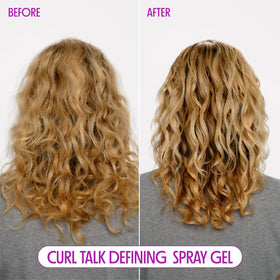 Not Your Mother's spray gel texture close-up highlighting non-sticky finish