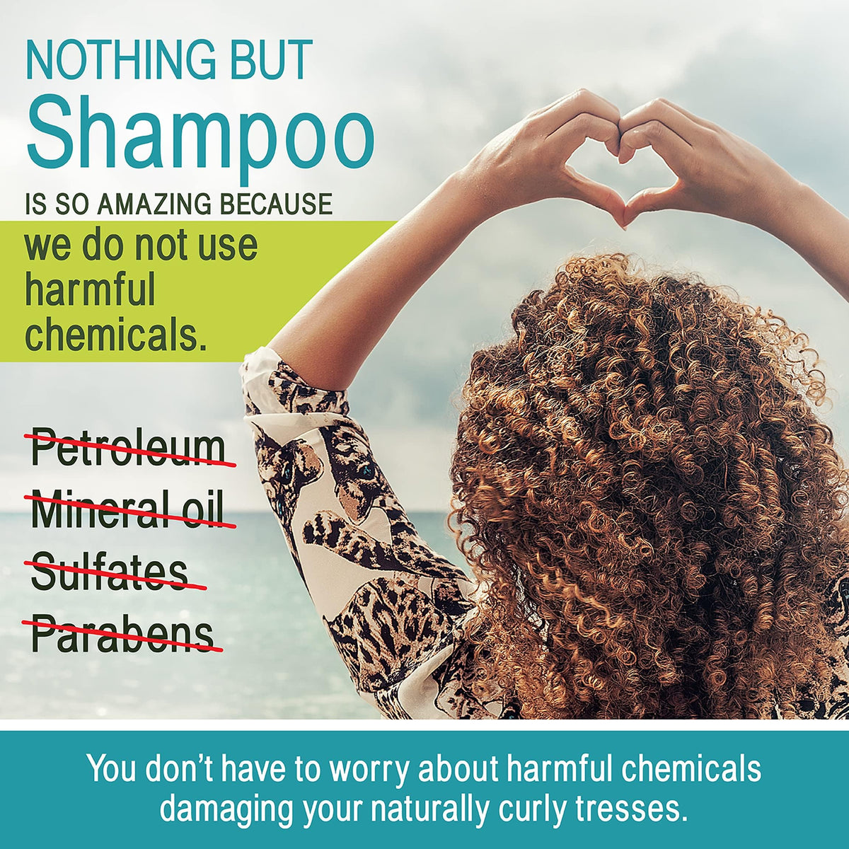 NOTHING BUT shampoo texture close-up demonstrating gentle lather and cleansing benefit
