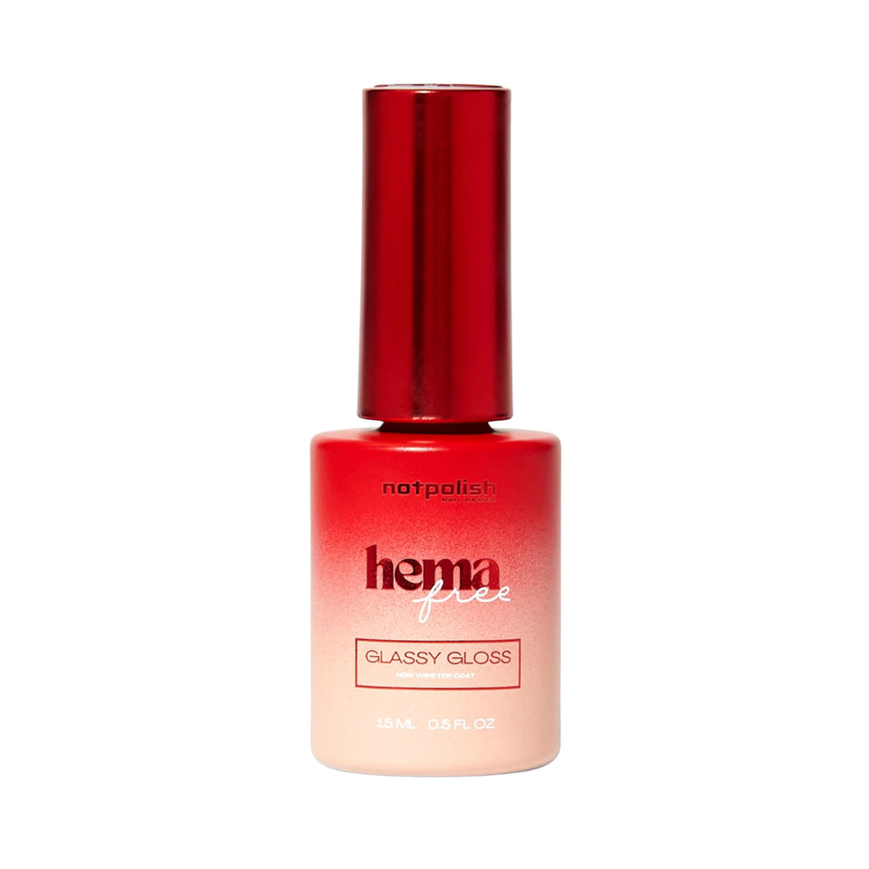 Notpolish Gloss It bottle front view showing glassy shine and durable protection