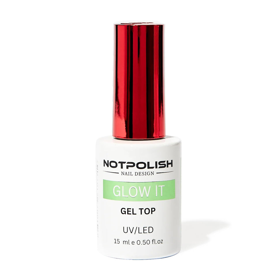 Notpolish bottle front view showing label and 15ml capacity for easy identification and storage