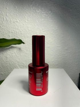 Notpolish bottle beside a credit card size comparison showing compact 15ml travel-friendly bottle
