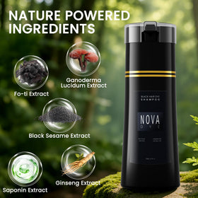 NOVA DYE foamy shampoo texture close-up demonstrating gentle conditioning