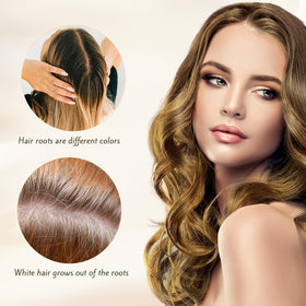 Nova Hair applied by gloved hands demonstrating easy at-home application benefit