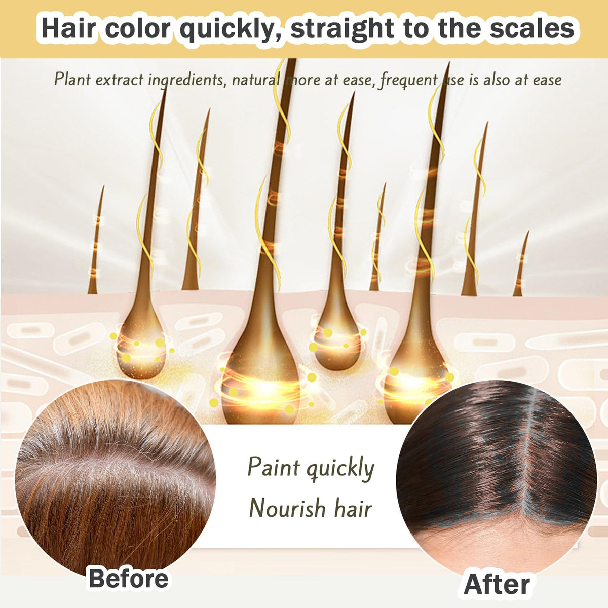 Nova Hair ginseng extract closeup showing botanical ingredient nourishing benefit