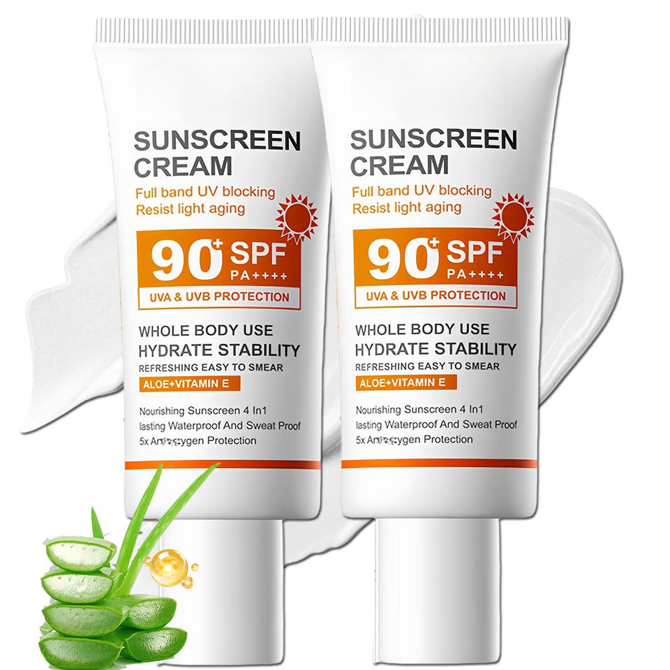 NovaCharm front tube showing SPF 90+ and lightweight cream benefits
