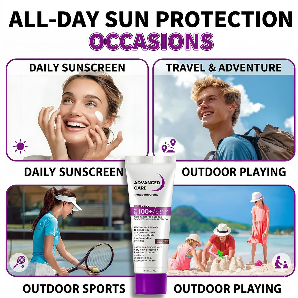 NovaCharm label closeup showing product details and broad spectrum protection