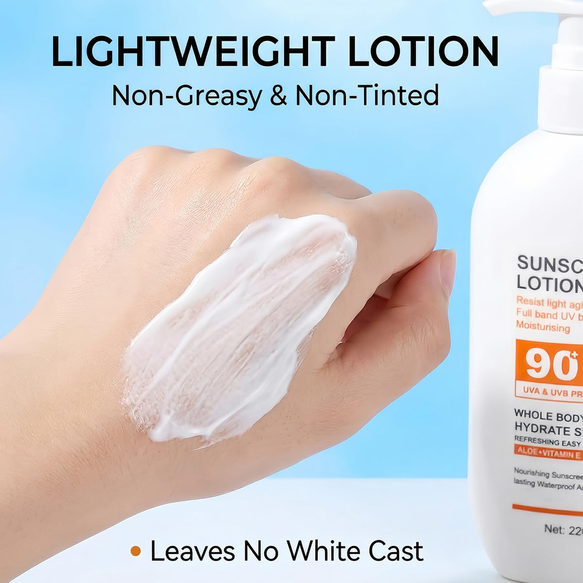 NovaCharm applied to face demonstrating non-greasy finish and coverage