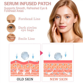 NOVALIFT forehead mask applied illustrating coverage and targeted hydration benefits