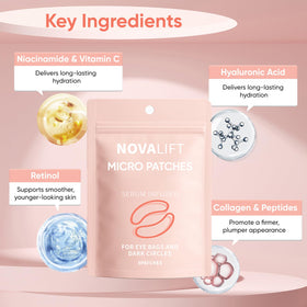 NOVALIFT close-up of patch texture highlighting serum delivery