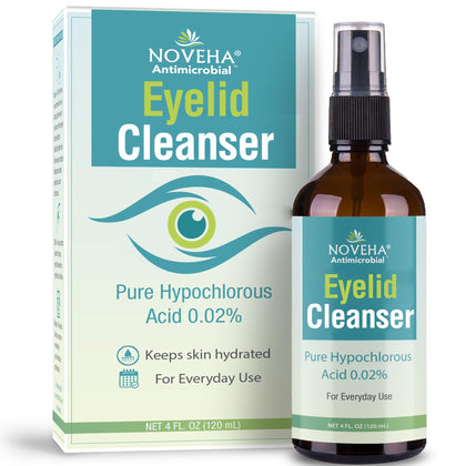 NOVEHA front label of 4oz spray showing product benefits