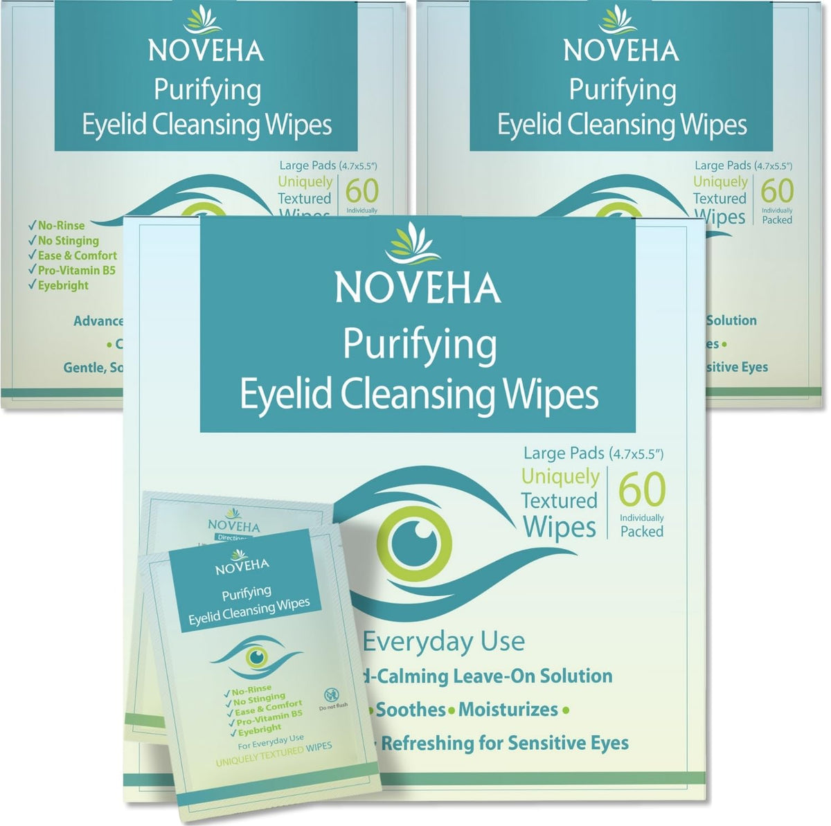 NOVEHA front packaging displaying 180 count and key benefits