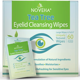 NOVEHA front packaging showing 60 individually wrapped wipes, convenient hygiene
