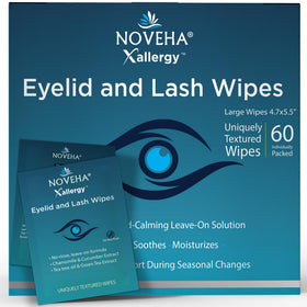 NOVEHA front packaging showing 60 wipes and benefits for quick identification