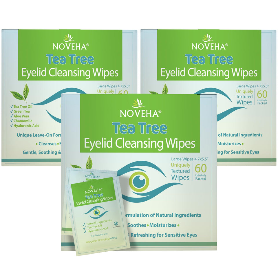 NOVEHA front packaging showing 180-count supply and branding benefits