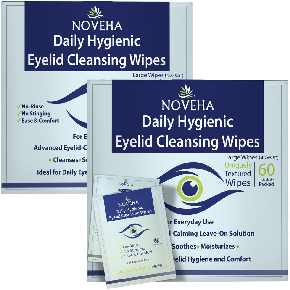 NOVEHA front packaging showing two-pack and count for convenient storage