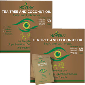 NOVEHA front packaging showing 120 wipes and benefits