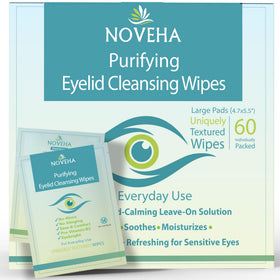 NOVEHA front packaging showing pack of 60 wipes and branding for clarity